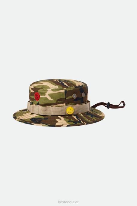 Men Brixton Camo Surplus Love Packable Bucket Hat Accessories