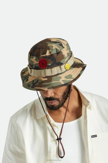 Men Brixton Camo Surplus Love Packable Bucket Hat Accessories