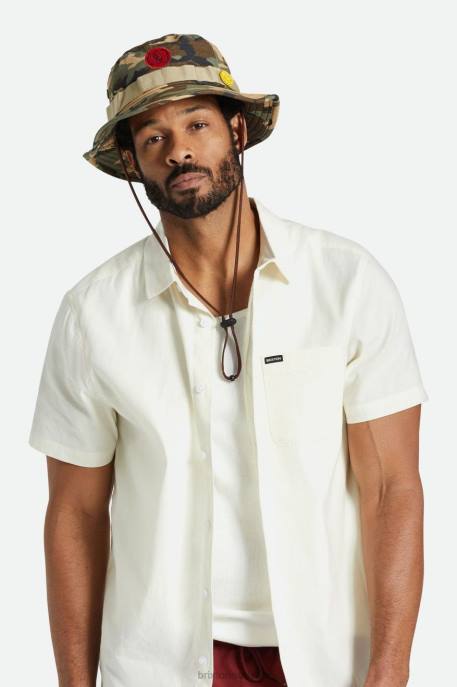 Men Brixton Camo Surplus Love Packable Bucket Hat Accessories
