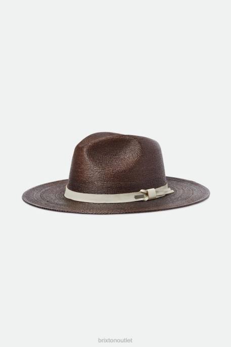 Men Brixton Dark Earth/Natural Field Proper Straw Hat Accessories
