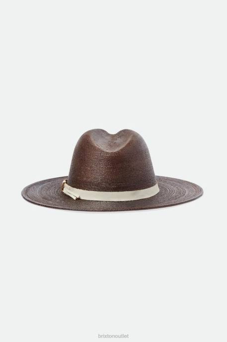 Men Brixton Dark Earth/Natural Field Proper Straw Hat Accessories