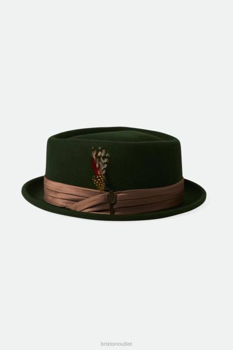 Men Brixton Moss/Bronze Stout Pork Pie Accessories