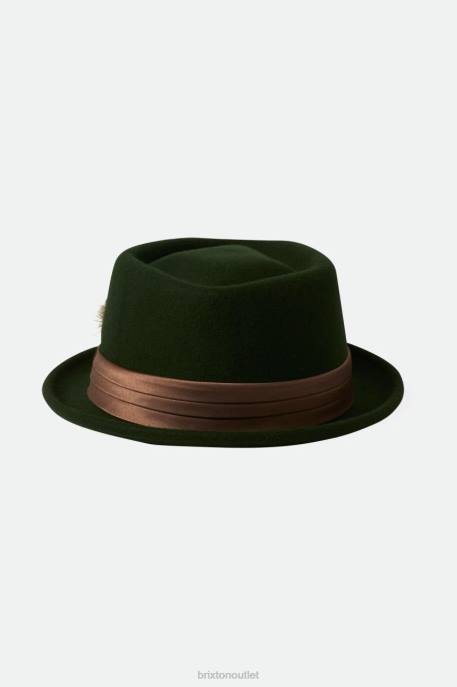 Men Brixton Moss/Bronze Stout Pork Pie Accessories