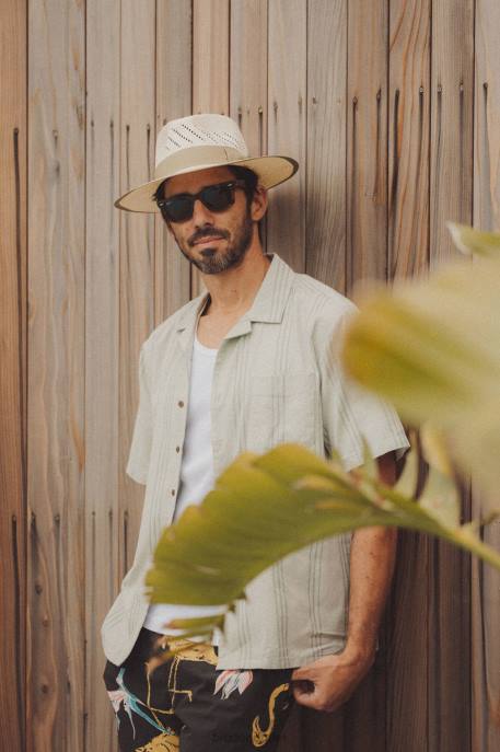 Men Brixton Natural Bandera Reserve Straw Hat Accessories