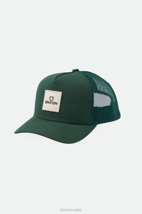 Men Brixton Spruce Alpha Block Netplus Trucker Hat Accessories