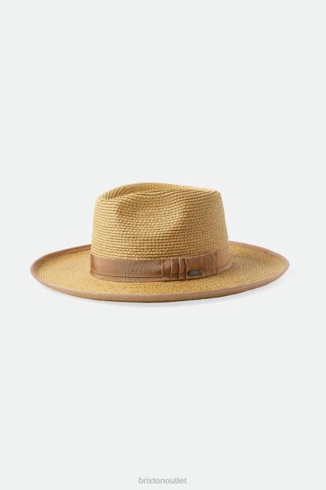 Men Brixton Tan/Tan Reno Straw Hat Accessories