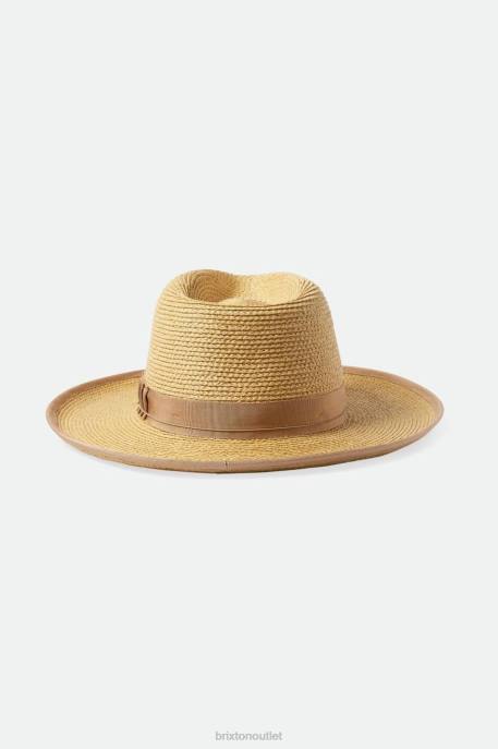 Men Brixton Tan/Tan Reno Straw Hat Accessories