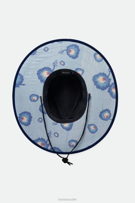 Men Brixton Washed Navy/Dusty Blue Field Sun Hat Accessories