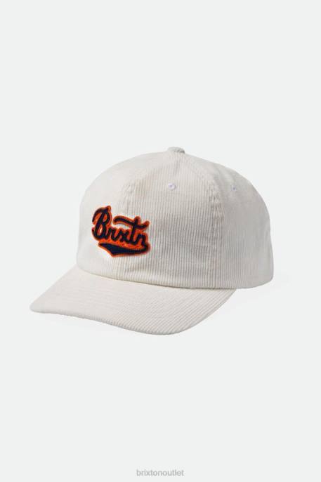 Men Brixton White Cord Burt MP Adjustable Hat Accessories