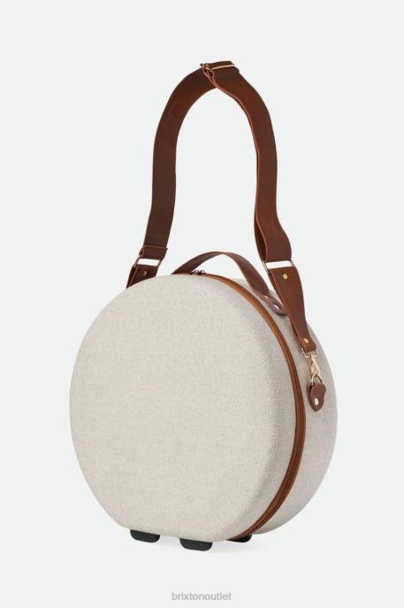 Men Brixton Cream/Beige Done Proper Fedora Travel Case Accessories