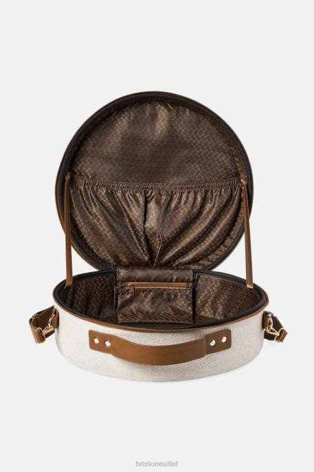 Men Brixton Cream/Beige Done Proper Fedora Travel Case Accessories