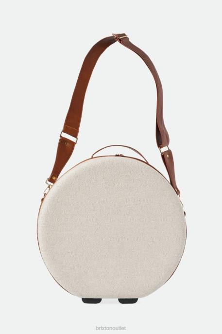 Men Brixton Cream/Beige Done Proper Fedora Travel Case Accessories