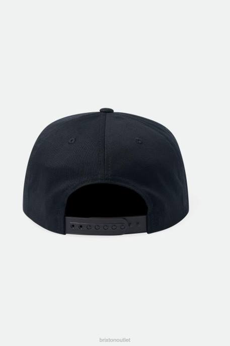 Men Brixton Black Barbed Wire MP Snapback Accessories
