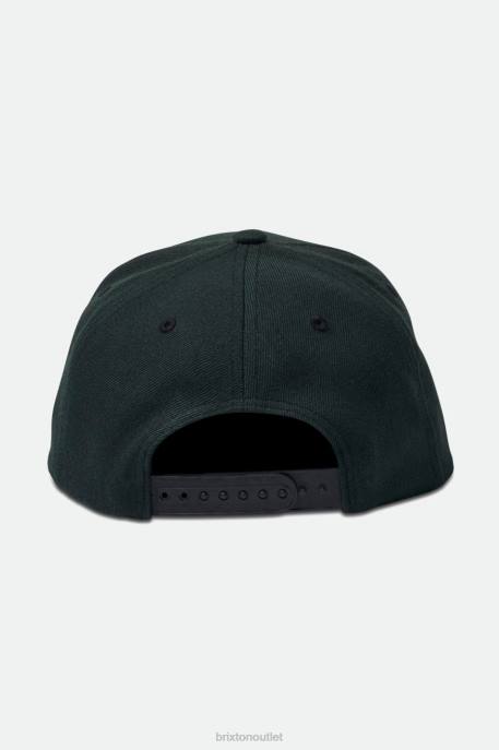 Men Brixton Black Crest C Netplus MP Snapback Accessories