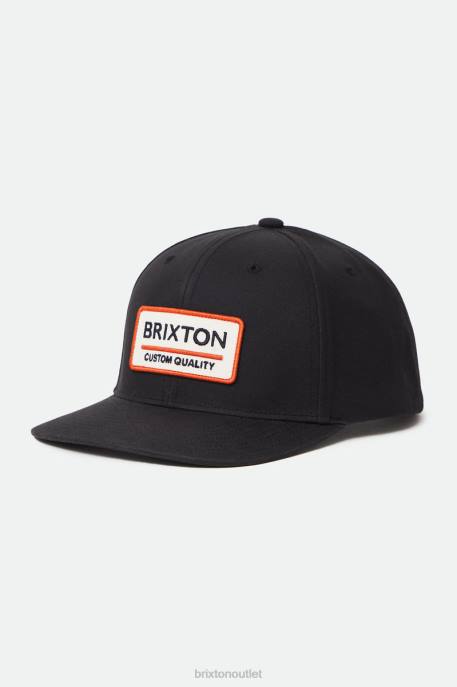 Men Brixton Black Palmer Proper Netplus MP Snapback Accessories