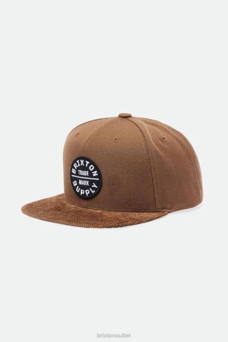 Men Brixton Dark Earth Oath III Snapback Accessories