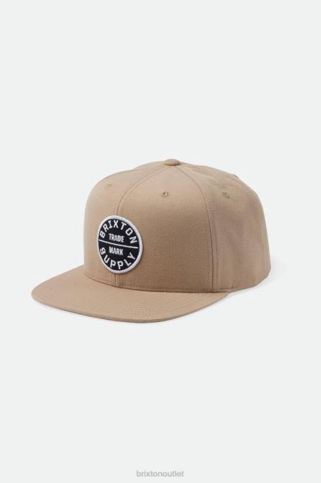 Men Brixton Sand Oath III Snapback Accessories