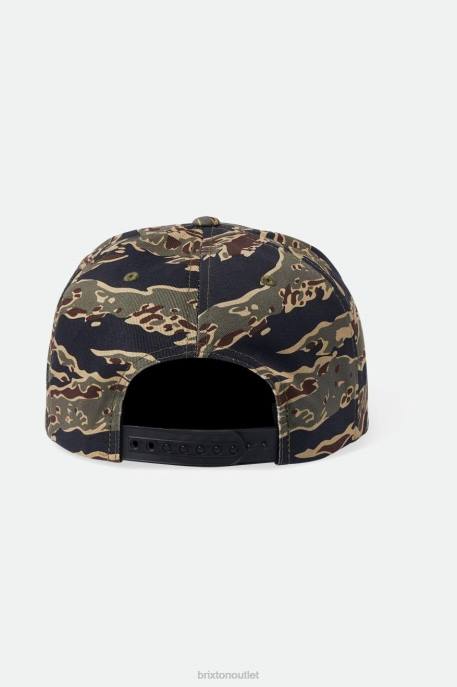 Men Brixton Tiger Camo Oath III Snapback Accessories