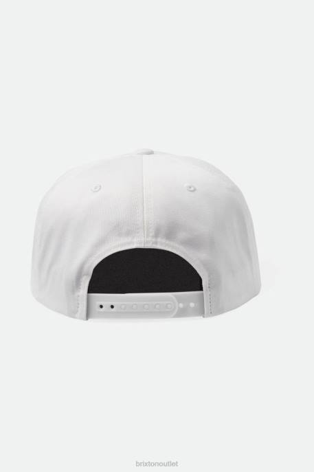 Men Brixton White Barbed Wire MP Snapback Accessories
