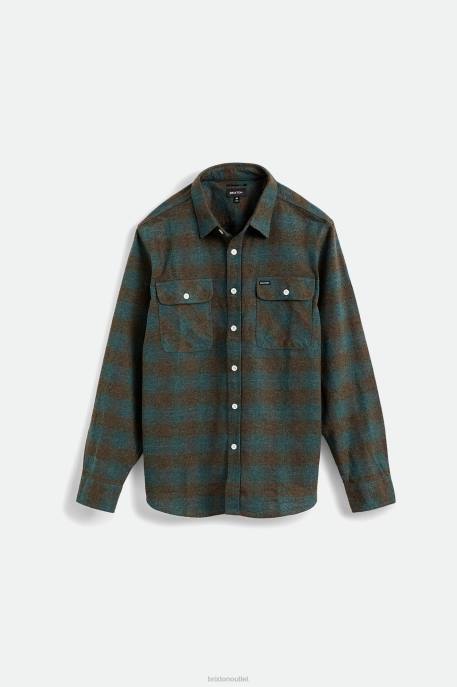 Men Brixton Ocean Bowery L/S Flannel Apparel