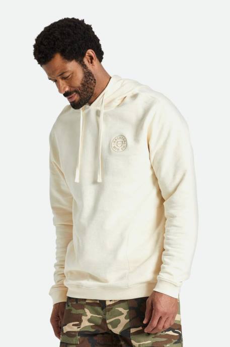 Men Brixton Whitecap Crest Summer Weight French Terry Hood Apparel