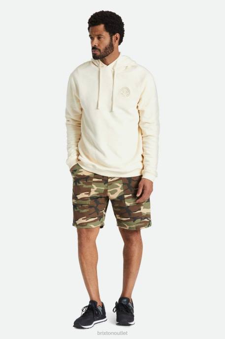 Men Brixton Whitecap Crest Summer Weight French Terry Hood Apparel