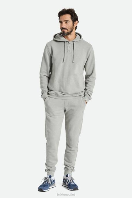 Men Brixton Wild Dove Slub French Terry Henley Hood Apparel