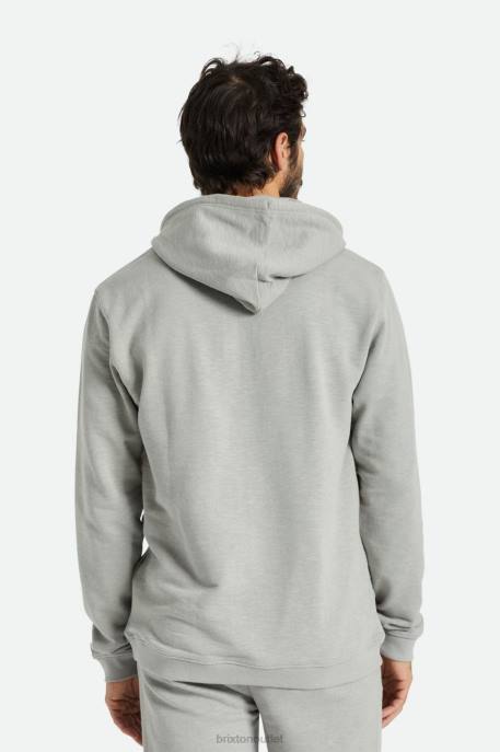 Men Brixton Wild Dove Slub French Terry Henley Hood Apparel