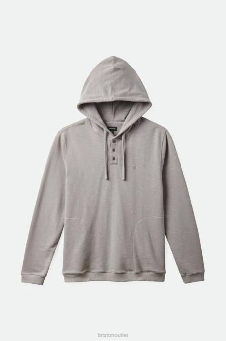 Men Brixton Wild Dove Slub French Terry Henley Hood Apparel
