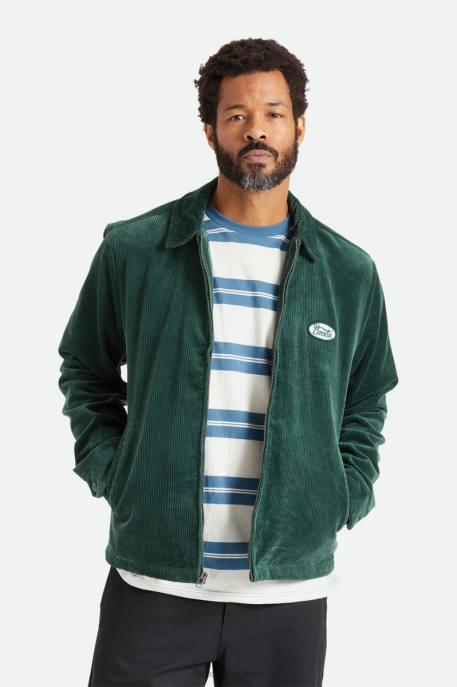 Men Brixton Emerald Utopia Jacket Apparel
