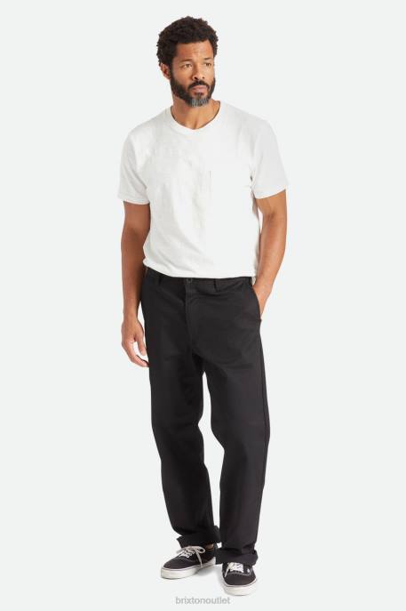 Men Brixton Black Choice Chino Relaxed Pant Apparel