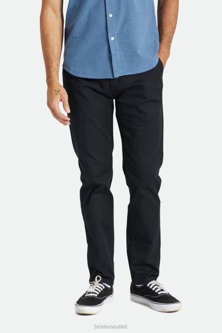 Men Brixton Black Choice Chino Slim Pant Apparel