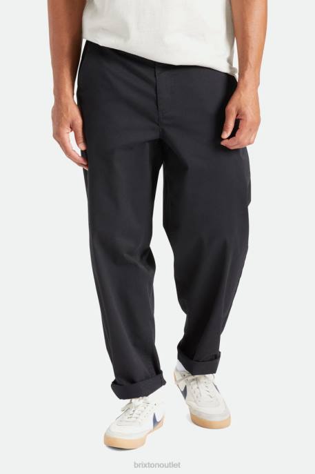 Men Brixton Black Medina Baggy Pant Apparel