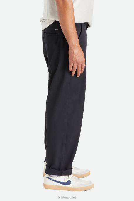 Men Brixton Black Medina Baggy Pant Apparel