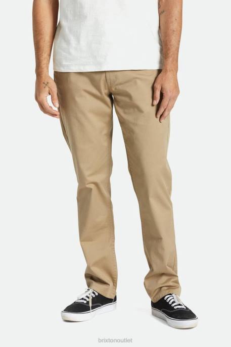 Men Brixton Khaki Choice Chino Regular Pant Apparel