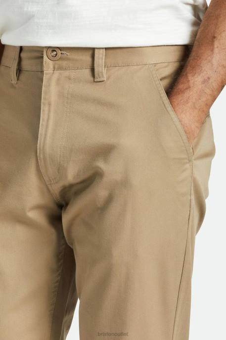 Men Brixton Khaki Choice Chino Regular Pant Apparel