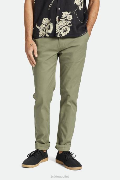 Men Brixton Olive Surplus Choice Chino Slim Pant Apparel
