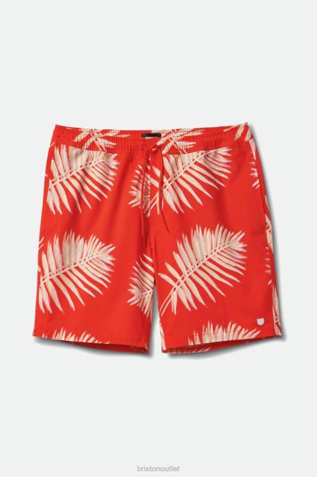 Men Brixton Aloha Red Voyage Short 7'' Apparel