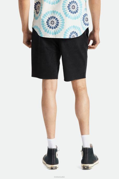 Men Brixton Black Cord Madrid II Corduroy Short 8'' Apparel