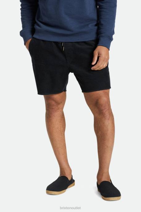 Men Brixton Black Cord Madrid II Short 5'' Apparel