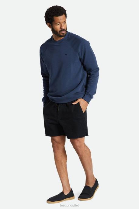 Men Brixton Black Cord Madrid II Short 5'' Apparel