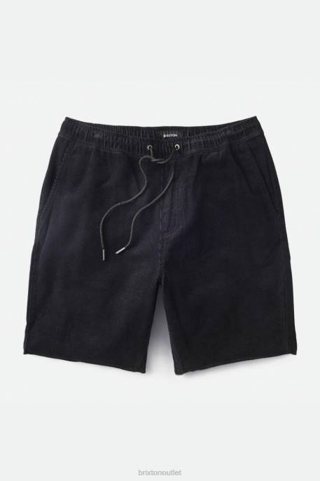 Men Brixton Black Cord Madrid II Short 5'' Apparel