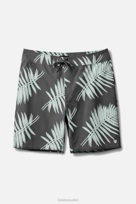 Men Brixton Charcoal Temple Trunk Apparel
