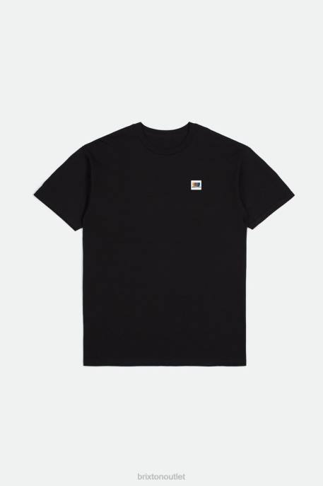 Men Brixton Black Alton S/S Standard Tee Apparel