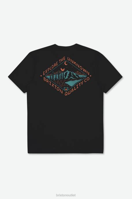 Men Brixton Black Apalachin S/S Standard Tee Apparel