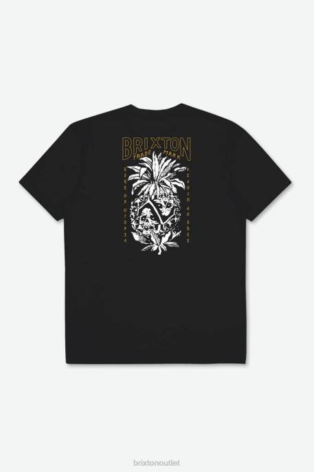 Men Brixton Black Dargan S/S Standard Tee Apparel