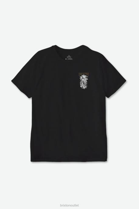 Men Brixton Black Dargan S/S Standard Tee Apparel