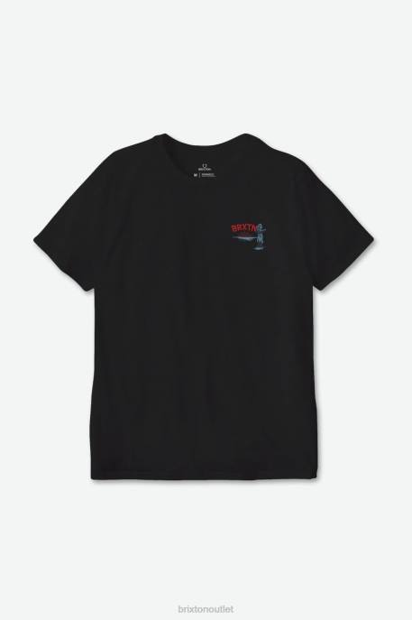 Men Brixton Black Good Time S/S Tailored Tee Apparel