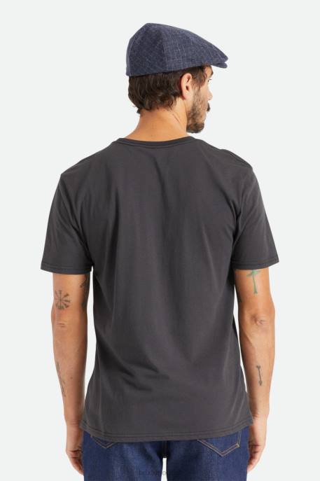 Men Brixton Black Premium Cotton S/S Pocket Tee Apparel