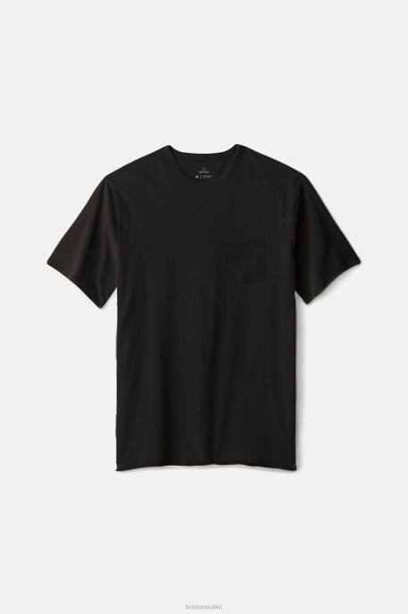 Men Brixton Black Premium Cotton S/S Pocket Tee Apparel